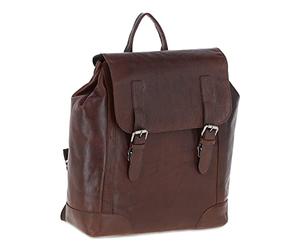 Ashwood Genuine Premium Leather Vintage Backpack Bag with Secure Padded Compartment for 15 inch Laptop & Multiple Organiser Compartments, F-86