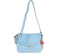 Ashwood Ladies Large Flap Over Leather Shoulder Bag - One Size - Winter Sky - Leather