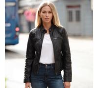 Ashwood Ladies Leather Jacket: awl-1201 - 22 - Black - Leather