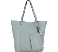 Ashwood Ladies Real Leather Shoulder Bag - Top-Handle Tote with Magnetic Stud Fastening, Gold Hardware, Detachable Pouch & 3 Internal Compartments - Elegant Everyday Handbag (Sage)