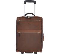 Ashwood Leather Airline Friendly Cabin Size Leather Trolley Brown