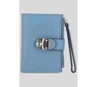 'Amarella' Real Leather Purse Ashwood Leather Blue One Size