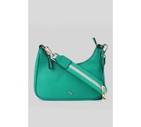 Ashwood Leather 'bella Toscana' Real Leather Crossbody Bag With Webbing Strap In Bottle Green Bottle Green