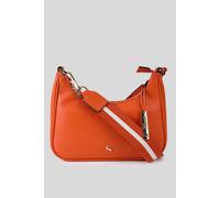 Ashwood Leather 'bella Toscana' Real Leather Crossbody Bag With Webbing Strap In Orange Orange One Size