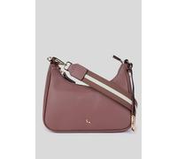 Ashwood Leather 'bella Toscana' Real Leather Crossbody Bag With Webbing Strap In Rose Rose