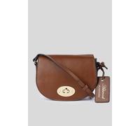 Ashwood Leather 'borsa Della Moda' Real Leather Saddle Crossbody Bag In Tan Tan