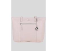 'Bray' Designer Leather Shoulder Bag with Secure Zip Pocket Ashwood Leather Light Pink One Size