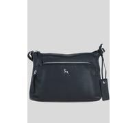 Ashwood Leather 'bristol' Real Leather Crossbody Bag In Black Black