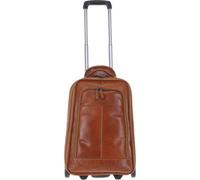 Ashwood Leather Cabin Size Columbian Leather Weekend Trolley Tan