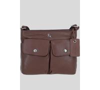 Ashwood Leather 'cardiff' Real Leather Crossbody Bag In Light Brown Light Brown