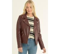 Ashwood Leather 'celia' Leather Fashion Biker Jacket Women Coat In Burgundy Burgundy 24