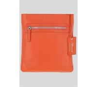 Ashwood Leather 'cienna' Real Leather Crossbody Bag In Orange Orange