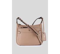 Ashwood Leather 'classico Napoli' Real Leather Top Zip Crossbody Bag In Beige Beige One Size