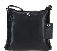 Ashwood Leather Crossbody Bag for Women - Genuine Leather Shoulder Bag with Adjustable Strap, Golden Hardware, Zip Pockets & Bag Charm - Stylish Everyday Purse: AVA (Black)