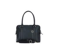 Ashwood Leather 'cuore Di Cuoio' 3 Section Large Leather Handbag In Black Black One Size