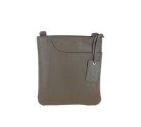 Curve Zip Top Leather Cross Body Bag Ashwood Leather Grey One Size