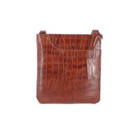 Curve Zip Top Leather Cross Body Bag Ashwood Leather Light Brown One Size