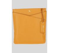 Ashwood Leather 'curvo' Real Leather Crossbody Bag In Mustard Mustard One Size