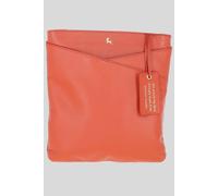 Ashwood Leather 'curvo' Real Leather Crossbody Bag In Orange Orange