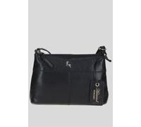 Ashwood Leather 'delilah' Elegant Real Leather Crossbody Bag In Black Black