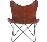 Ashwood Leather Deoni Butterfly Chair Tan