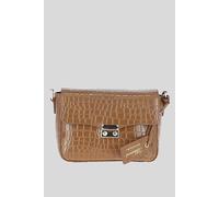 Ashwood Leather 'elegance' Croc Embossed Leather Cross Body Bag In Tan Tan One Size