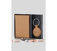 Ashwood Leather Elegant Real Leather Card Holder & Key Ring Set In Camel Camel One Size