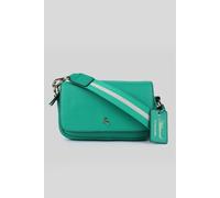 Ashwood Leather 'eleganza Milano' Real Leather Flapover Crossbody Bag In Green Green One Size