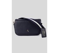 Ashwood Leather 'eleganza Milano' Real Leather Flapover Crossbody Bag In Navy Navy One Size