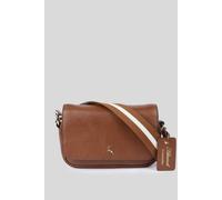 Ashwood Leather 'eleganza Milano' Real Leather Flapover Crossbody Bag In Tan Tan
