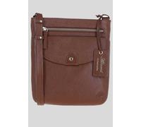 Ashwood Leather 'five Cb' Real Leather Cross Body Bag In Tan Tan One Size