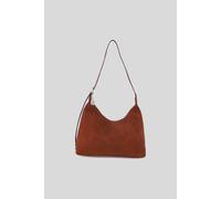 Ashwood Leather Genuine Leather And Suede Shoulder Bag With Adjustable Strap In Tan Tan