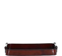 Ashwood Leather Handcrafted Luxury Serving Tray Chestnut