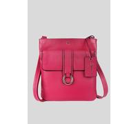 Ashwood Leather 'heaven' Real Leather Cross Body Bag In Raspberry Raspberry