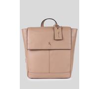 'Lussuria Venezia' Real Leather Flapover Backpack Ashwood Leather Beige One Size