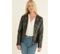 Ashwood Leather 'mb' Real Leather Fashion Biker Jacket In Black Black