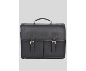 Ashwood Leather Men's 'Gareth' Triple Gusset Heavy Duty Real Leather Briefcase in Brown Ashwood Leather Brown