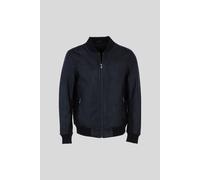 Ashwood Leather Men's Genuine Leather Bomber Jacket with Ribbed Trim in Black | Size: XL Ashwood Leather Black XL