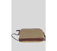 Ashwood Leather Men's 'Lou' Real Leather Wash Bag in Beige Ashwood Leather Beige One Size