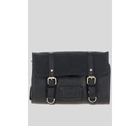 Ashwood Leather Men's Real Leather & Canvas Hanging Toiletry Bag in Black Ashwood Leather Black One Size