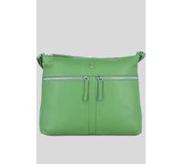 Ashwood Leather 'mourne' Sleek Real Leather Shoulder Bag In Green Green One Size