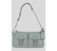 Ashwood Leather 'nevaria' Real Leather Shoulder Bag In Olive Olive One Size