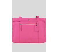 Ashwood Leather 'newport' Real Leather Multi-Pocket Shoulder Bag In Pink Pink