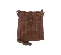 Ashwood Leather 'perfezione' Vintage Woven Leather Shoulder Bag In Taupe Taupe