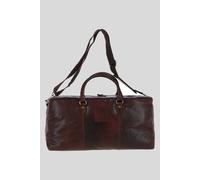 Ashwood Leather 'pietro' Large Genuine Leather Vintage Holdall In Brown Brown