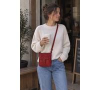 Ashwood Leather Real Leather Small Luxurious Flight Bag In Red Red