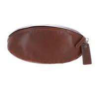 Ashwood Leather Rugby Ball Washbag for Men, Toiletry Bag, Travel Grooming Kit, Vintage Sports-Inspired Shape with Zip Closure, Gold Hardware - Gift for Travellers & Sports Fans: Q-40 (Chestnut)