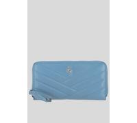 Ashwood Leather 'seraphina' Real Leather Purse With Rfid-Protection In Blue Blue