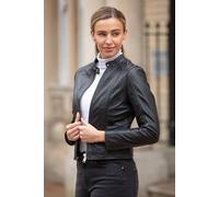 Ashwood Leather 'serefina' Real Leather Biker Jacket In Black Black