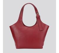 Ashwood Leather Shoulder Bag With Strap Detail CHOCOLATE